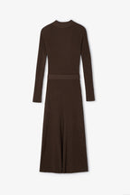 Robe Alejandra Maille Marron