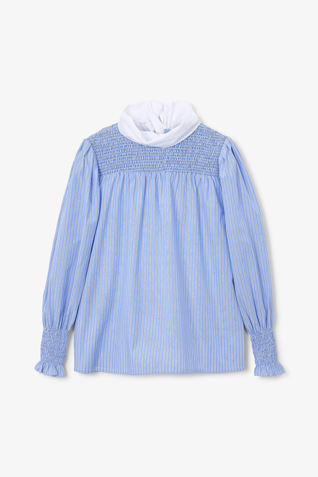 Blouse Nid D'Abeille Diplomatique Bleu