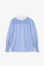Blouse Nid D'Abeille Diplomatique Bleu