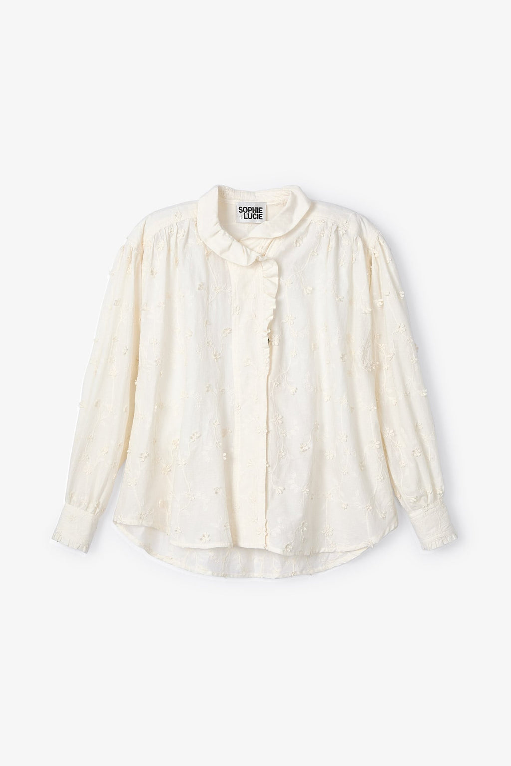 Blouse Maribel Fleuri Écru