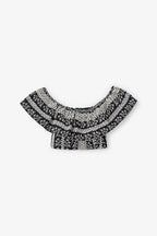 Top Carmen Bordures Noir