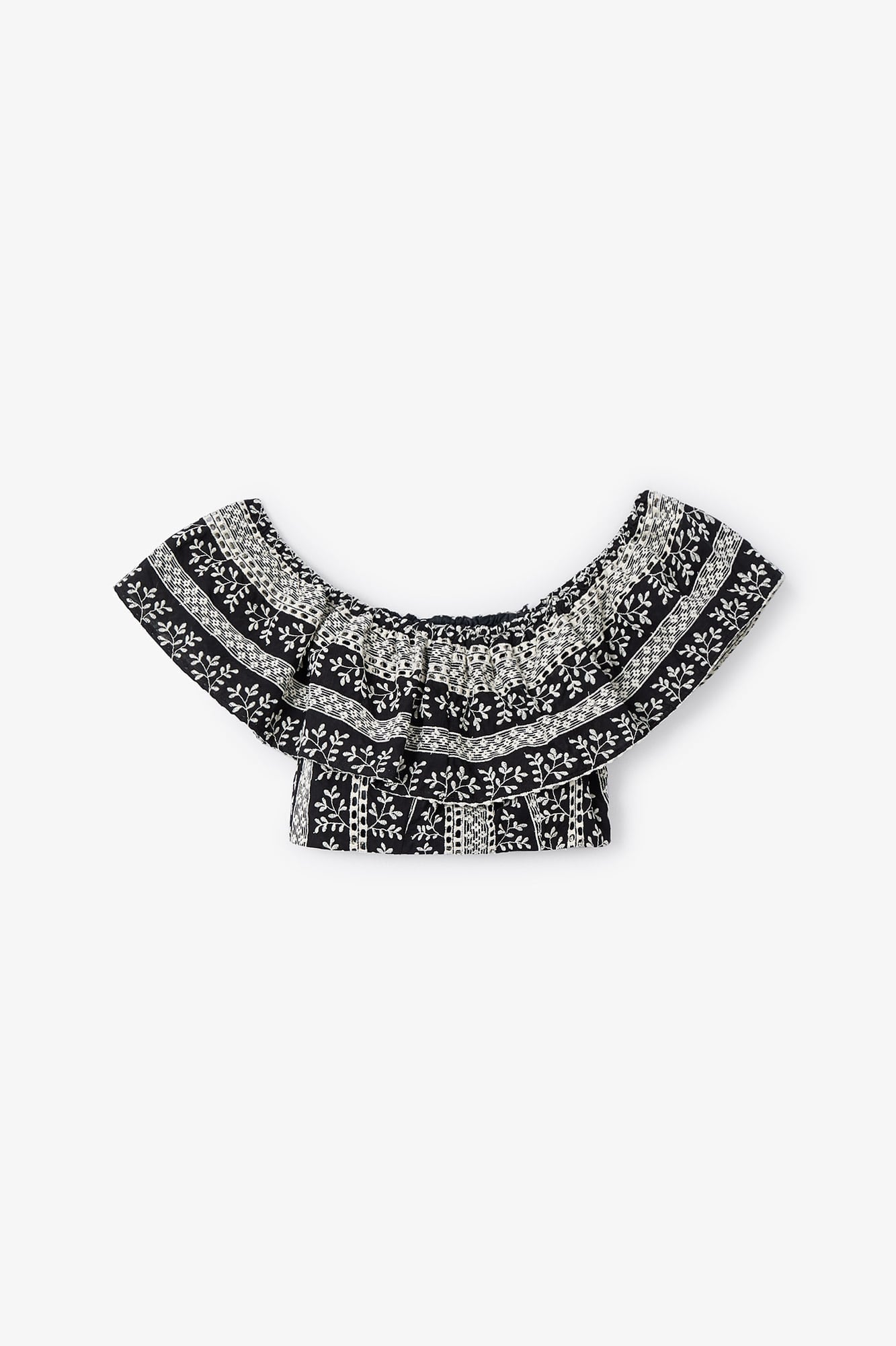 Top Carmen Bordures Noir