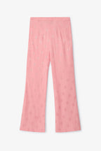 Pantalon Sixties Crop Jacquard Café Rose