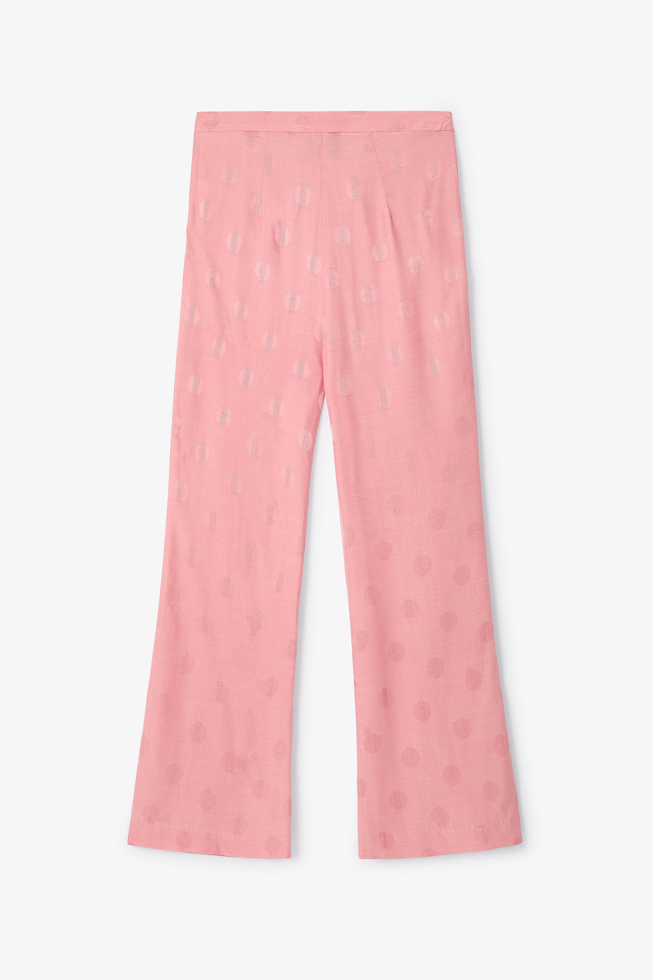 Pantalon Sixties Crop Jacquard Café Rose