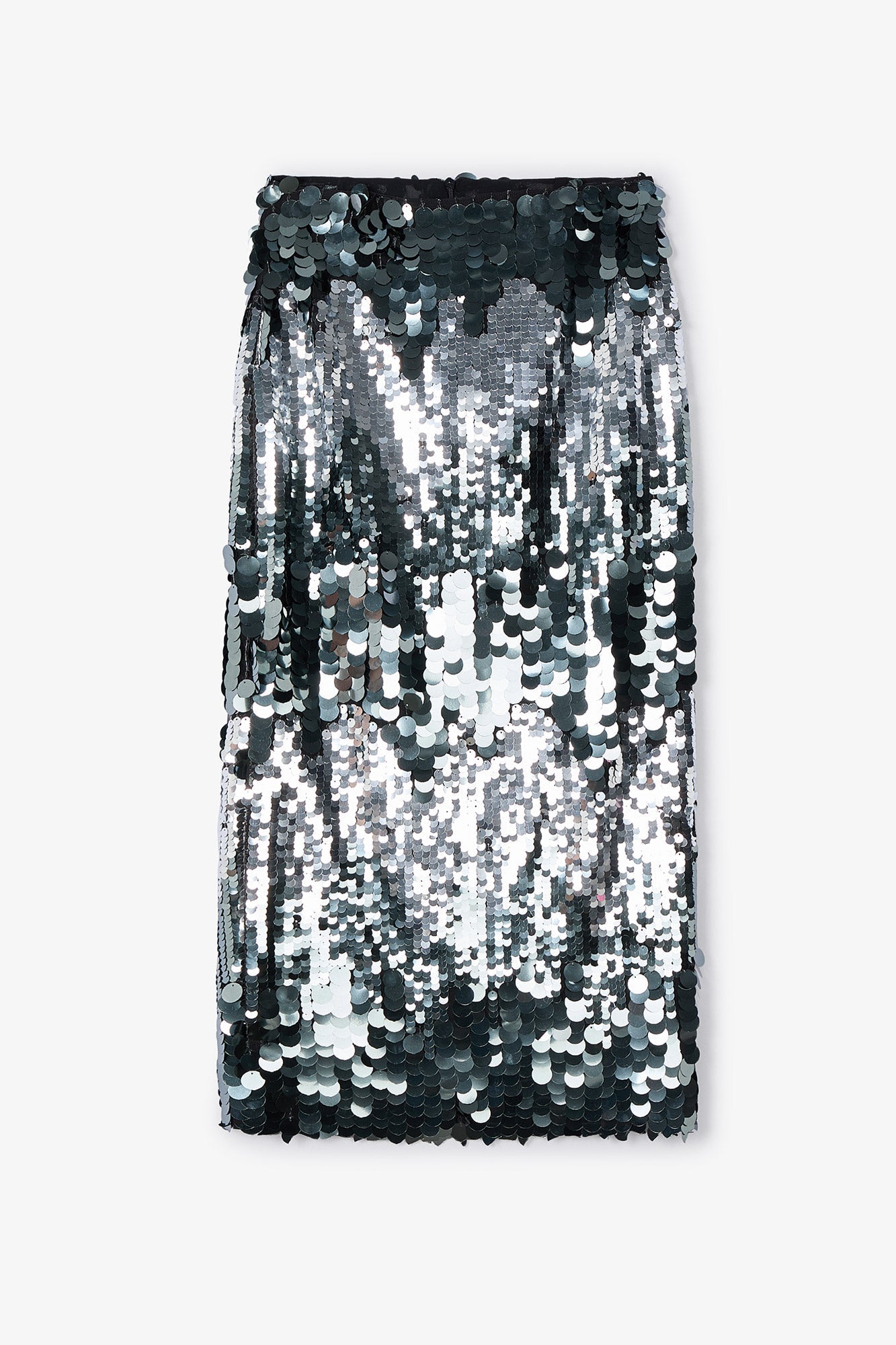 Jupe Droit Sequins Fumée