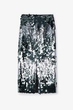 Jupe Droit Sequins Fumée