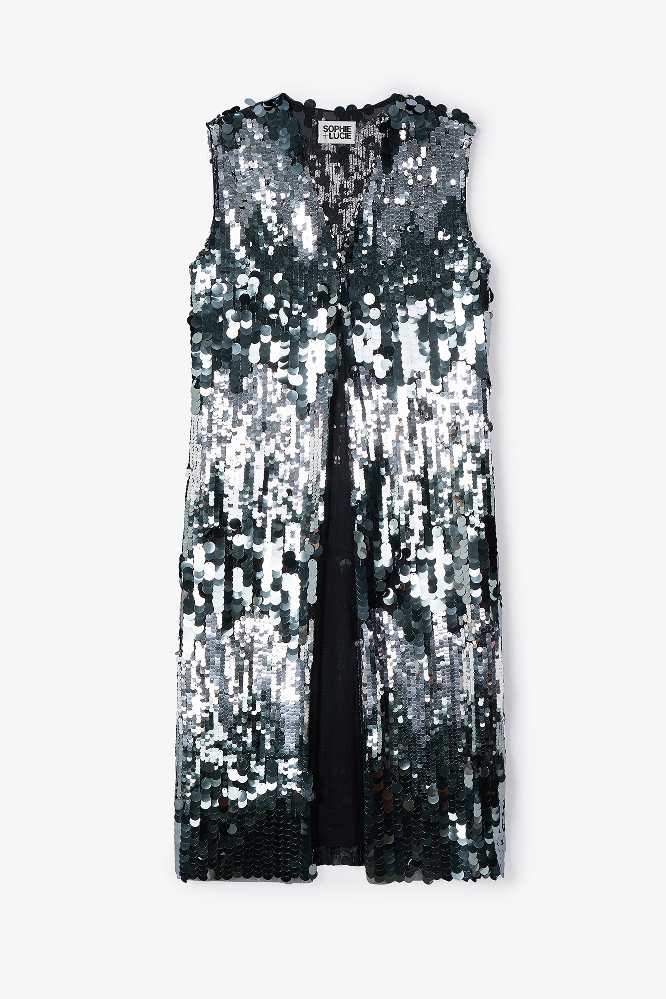Gilet Sequins Fumée