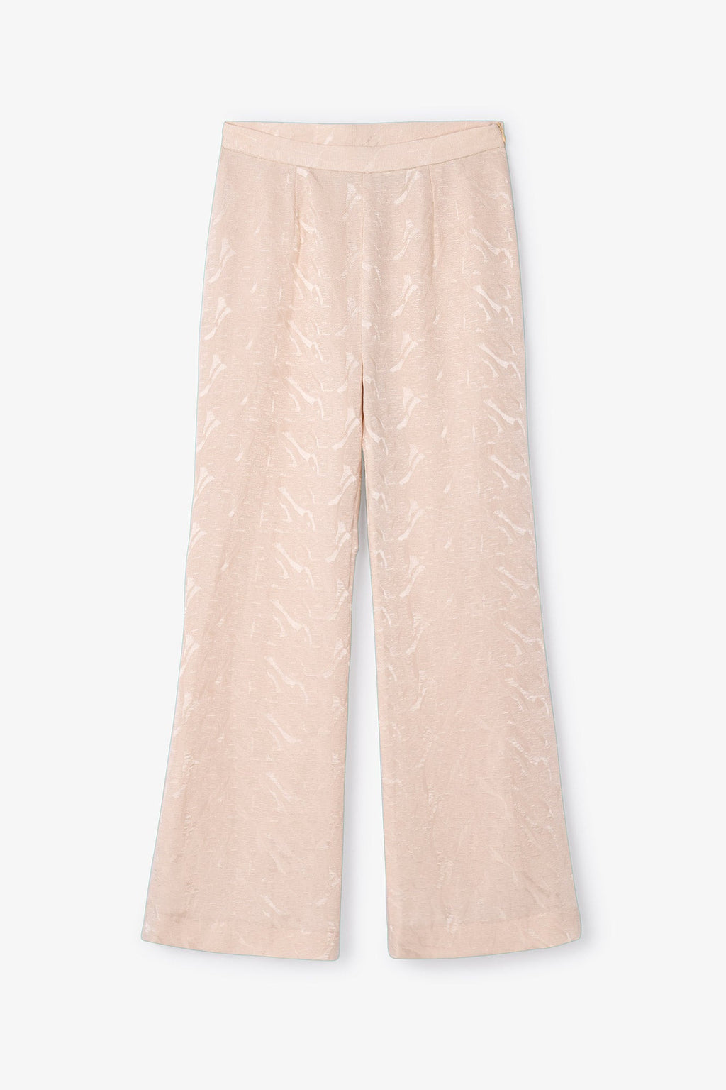 Pantalon Sixties Crop Jacquard Rustique Nude