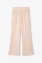 Pantalon Sixties Crop Jacquard Rustique Nude