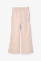 Pantalon Sixties Crop Jacquard Rustique Nude