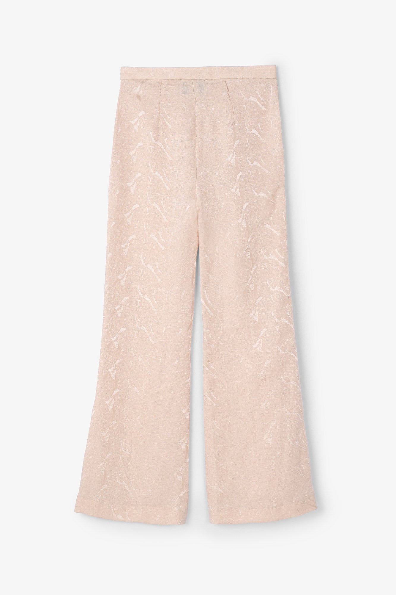 Pantalon Sixties Crop Jacquard Rustique Nude