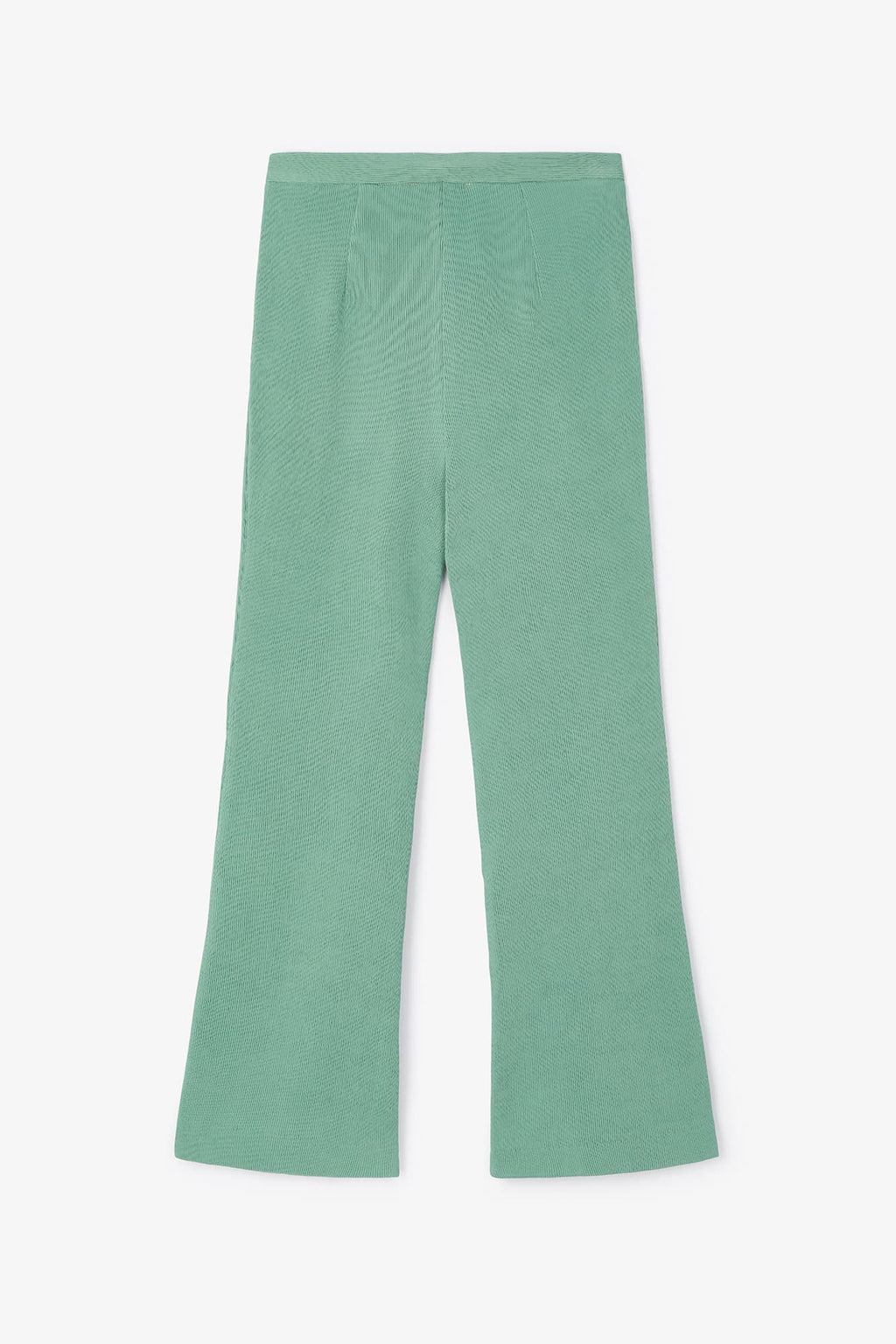 Pantalon Sixties Crop Froissé Bleu Eau