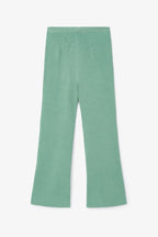 Pantalon Sixties Crop Froissé Bleu Eau
