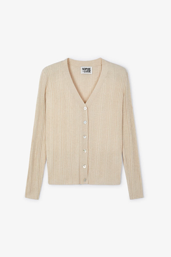 Veste Sofia Maille Écru