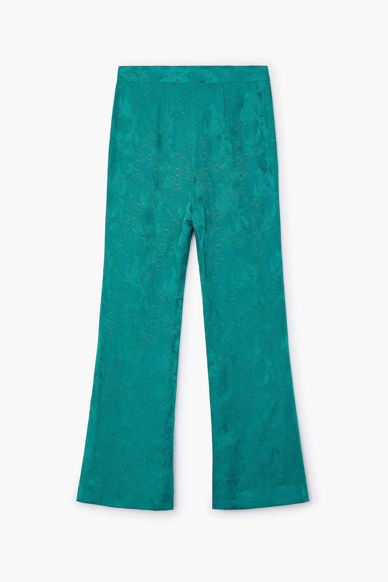 Pantalon Sixties Crop Jacquard Rustique Cobalt