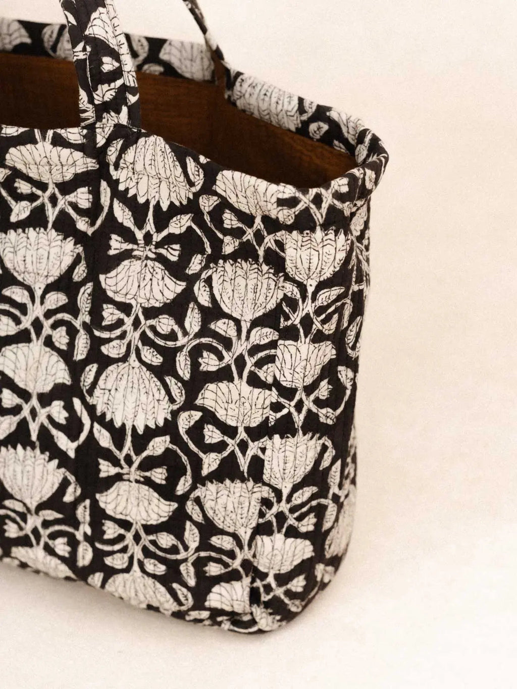 Sac matelassé - Lotus Noir - kirane