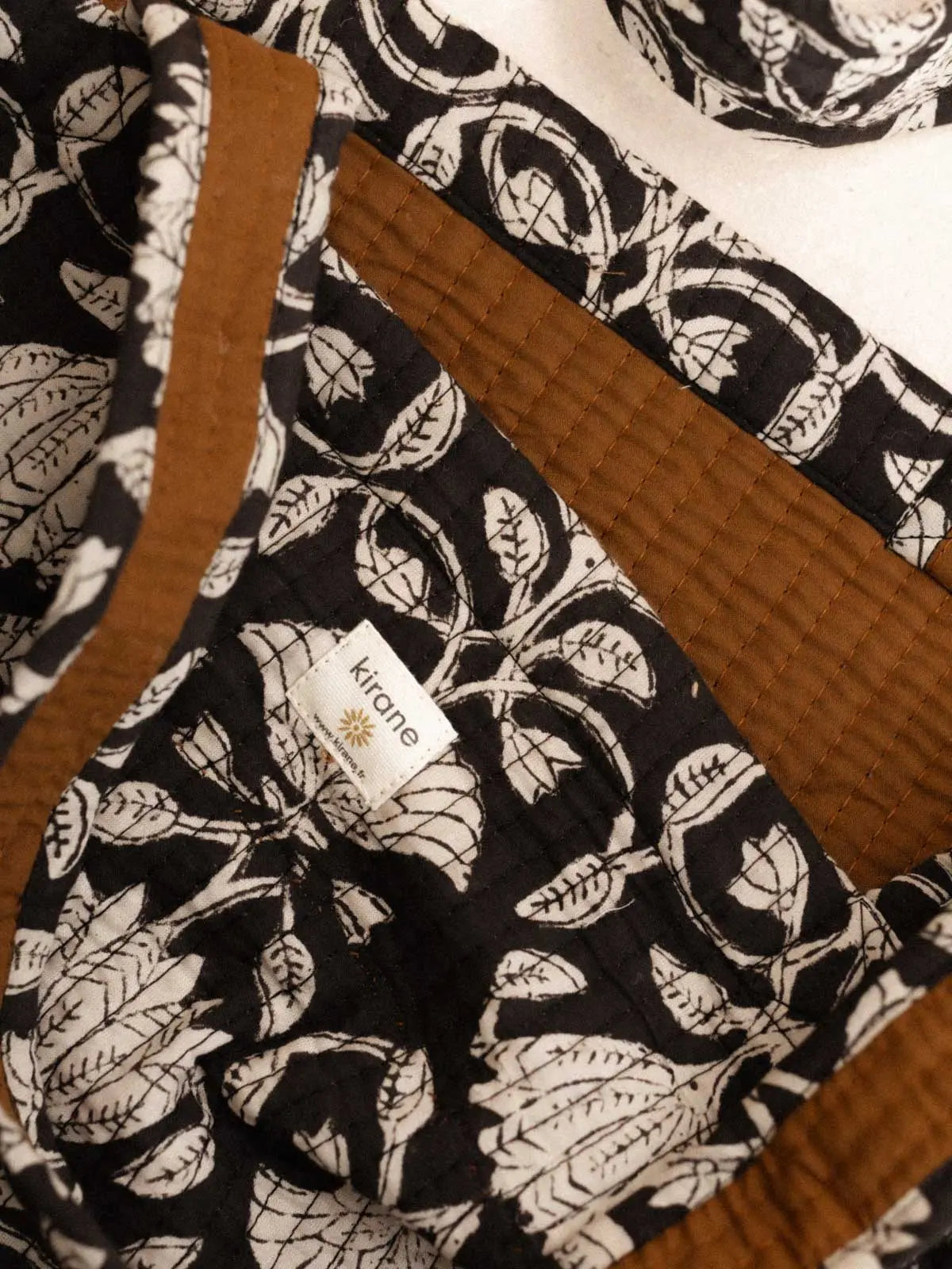 Sac matelassé - Lotus Noir - kirane
