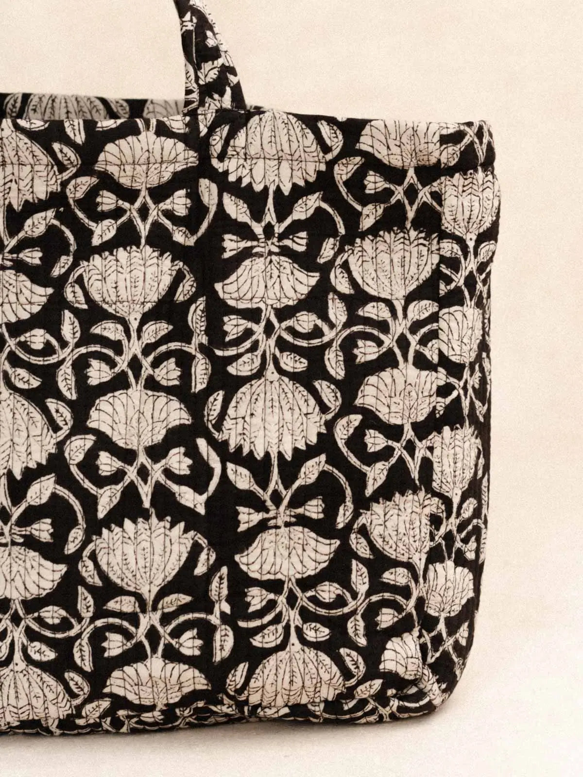Sac matelassé - Lotus Noir - kirane