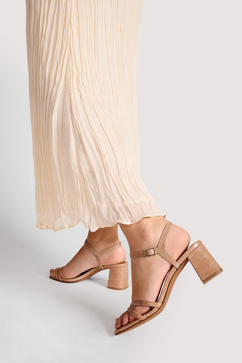 Sandales À Talons Habana - Coco Beige