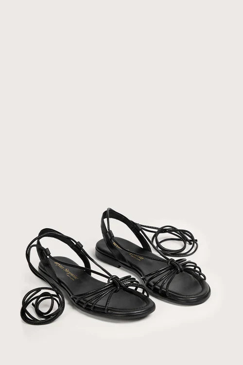 Sandales Plates Iris - Negro