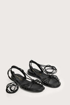 Sandales Plates Iris - Negro