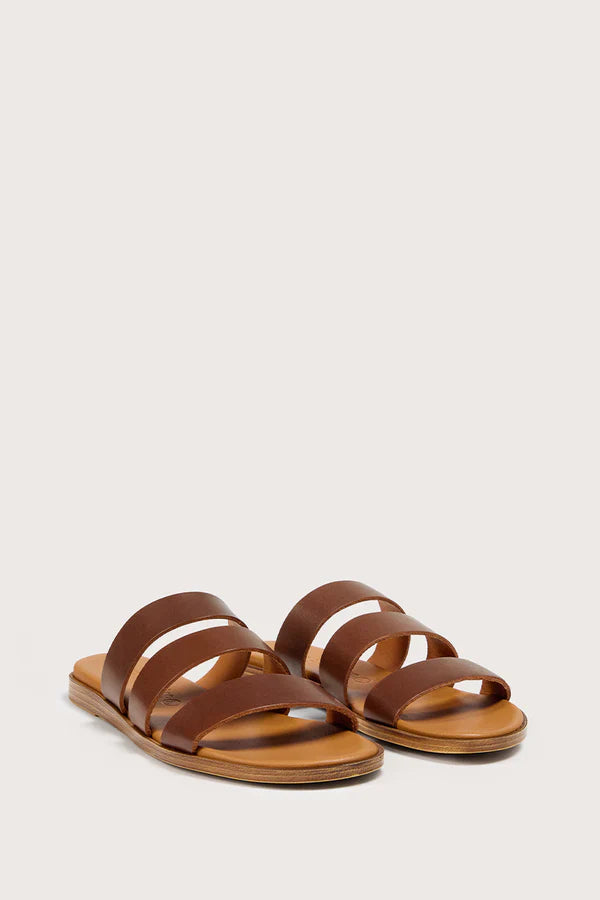 Sandales Plates Olympia - Marron