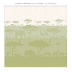 Papier Peint Panoramique - Savane - Vert