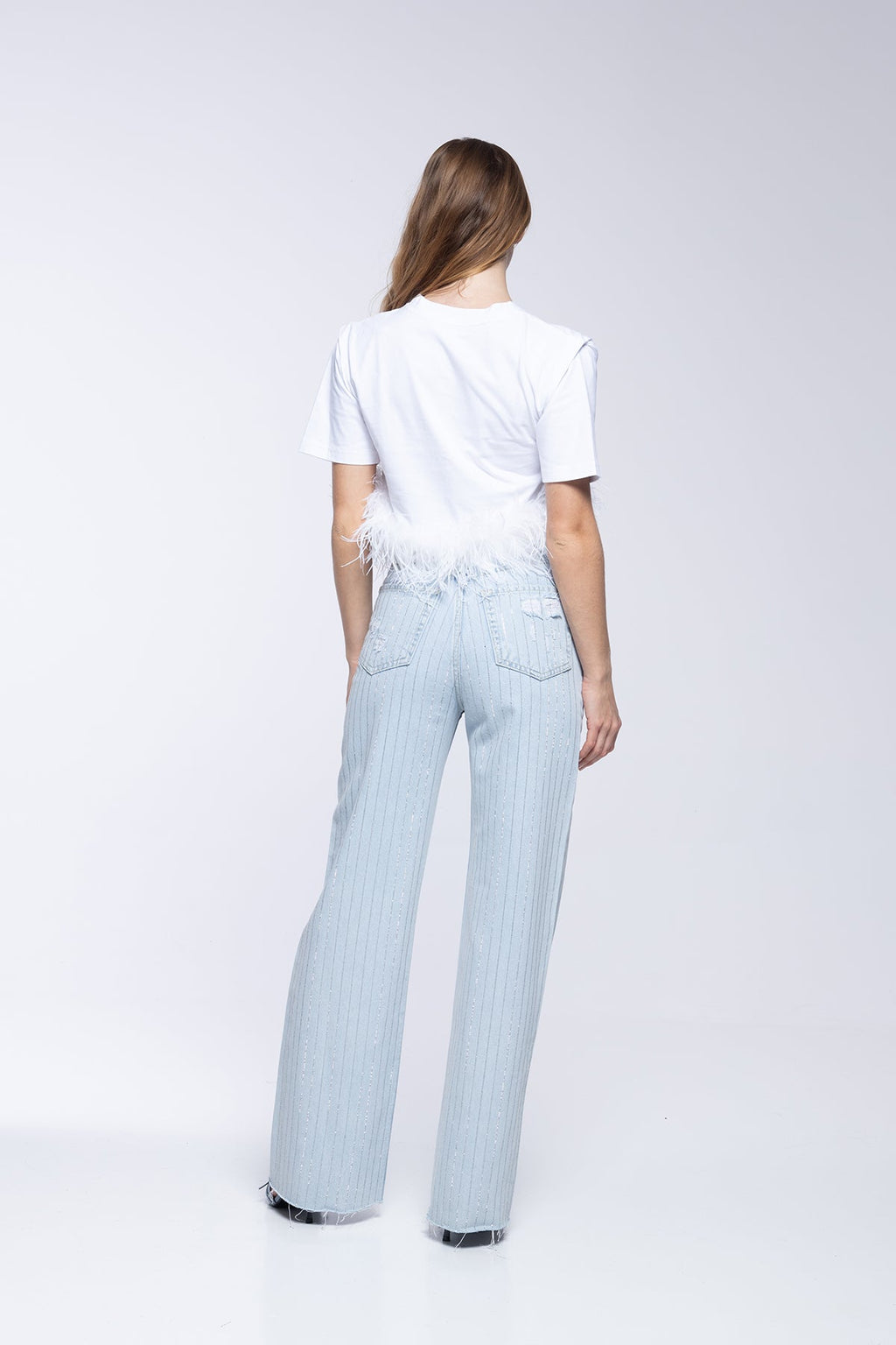 Jeans Scarlettt - Strass Bleu