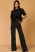 Tee-Shirt Plumes - Noir