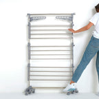Séchoir à linge étendoir multifonction 25M EXTRA 3 niveaux Gris et Inox - REDDECO.com