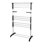 Séchoir à linge étendoir multifonction 25M ULTIMA 3 niveaux Noir et inox - REDDECO.com