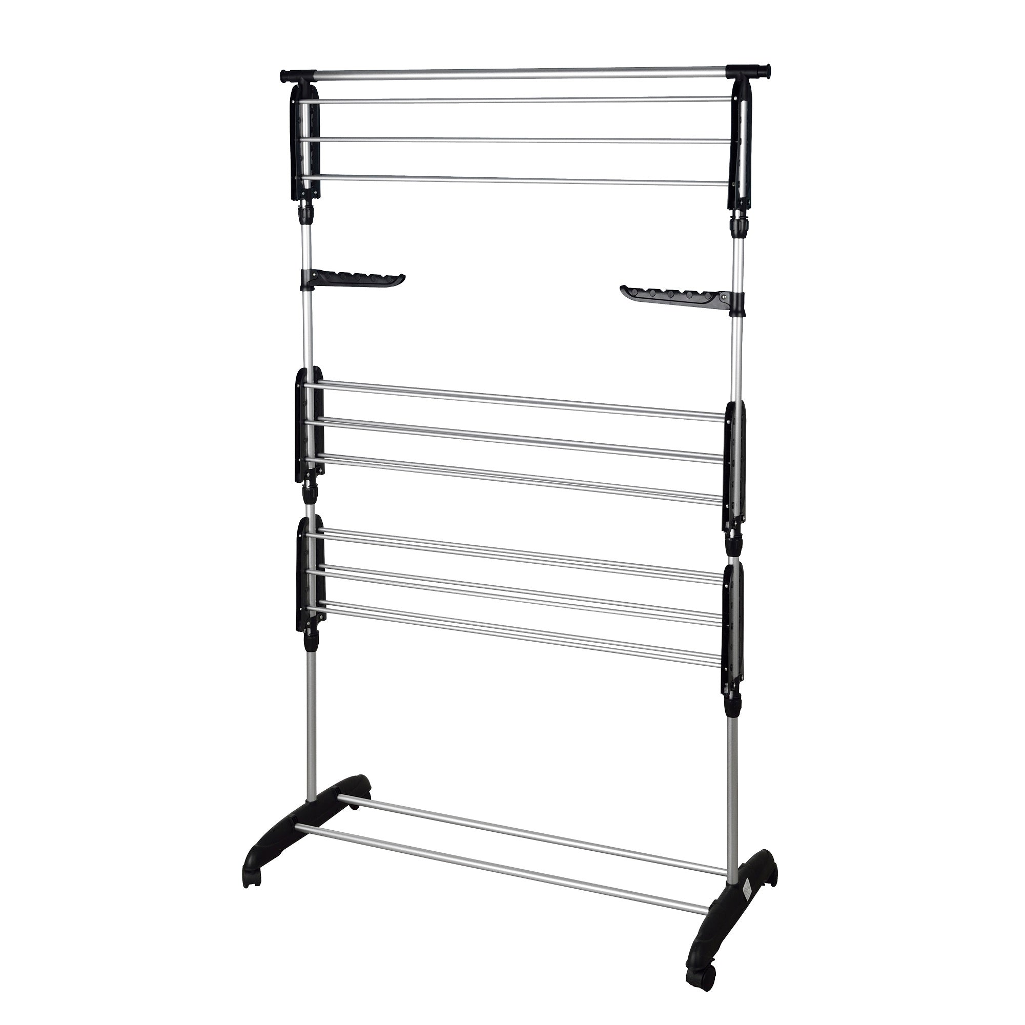 Séchoir à linge étendoir multifonction 25M ULTIMA 3 niveaux Noir et inox - REDDECO.com