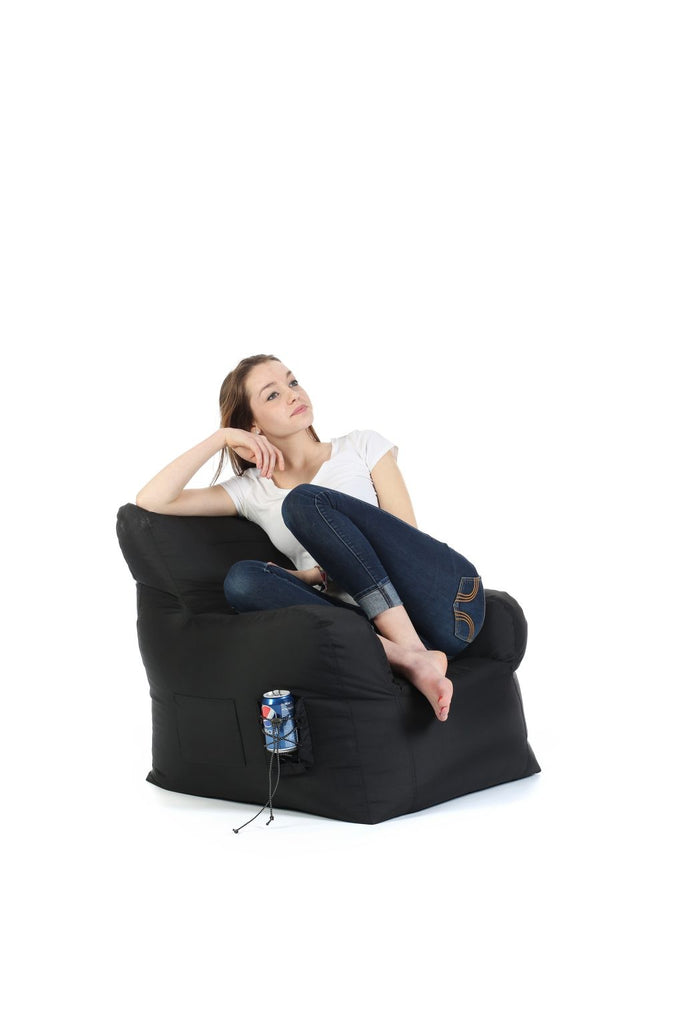 Pouf Beansofa - 95x13,5cm - Noir