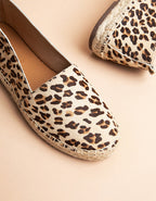 Espadrilles Plates Skagen - Cuir Léopard - Femme