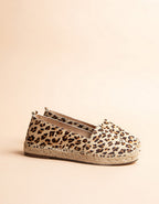 Espadrilles Plates Skagen - Cuir Léopard - Femme