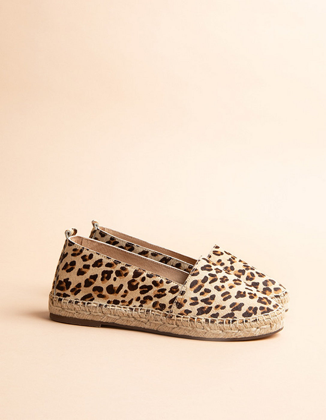 Espadrilles Plates Skagen - Cuir Léopard - Femme