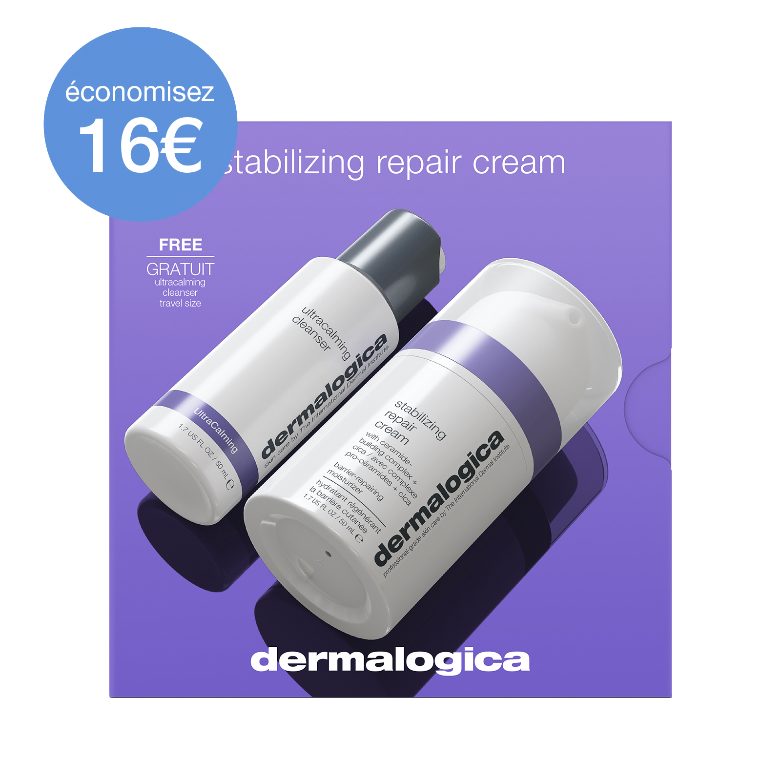Coffret Duo Réparateur Pour Les Peaux Sensibles | Ultracalming Cleanser Voyage Offert