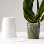 Pot suspendu renversé en plastique moyen Sky Planter blanc - INSIDE Box - Shop - Conseil