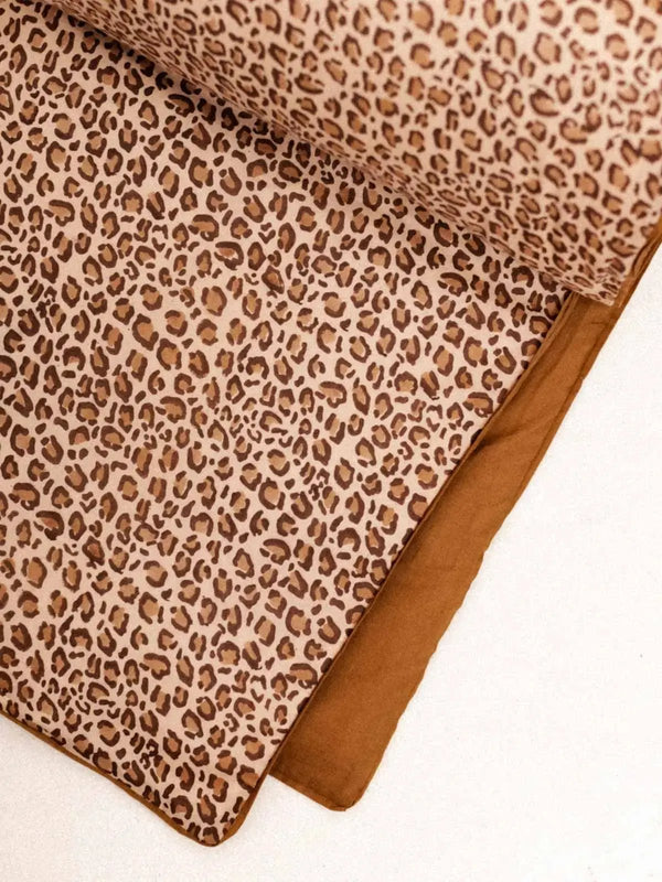 Sofa cover -  Léopard Fauve - 85x185cm KIRANE