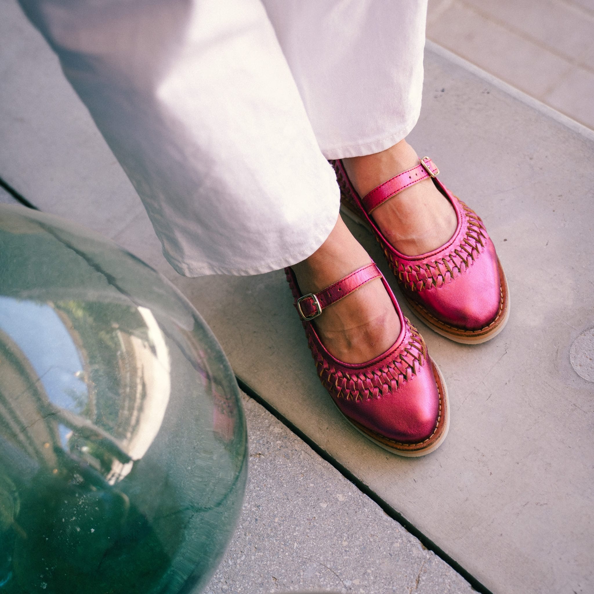 Huaraches Sofia - Rose Flashy