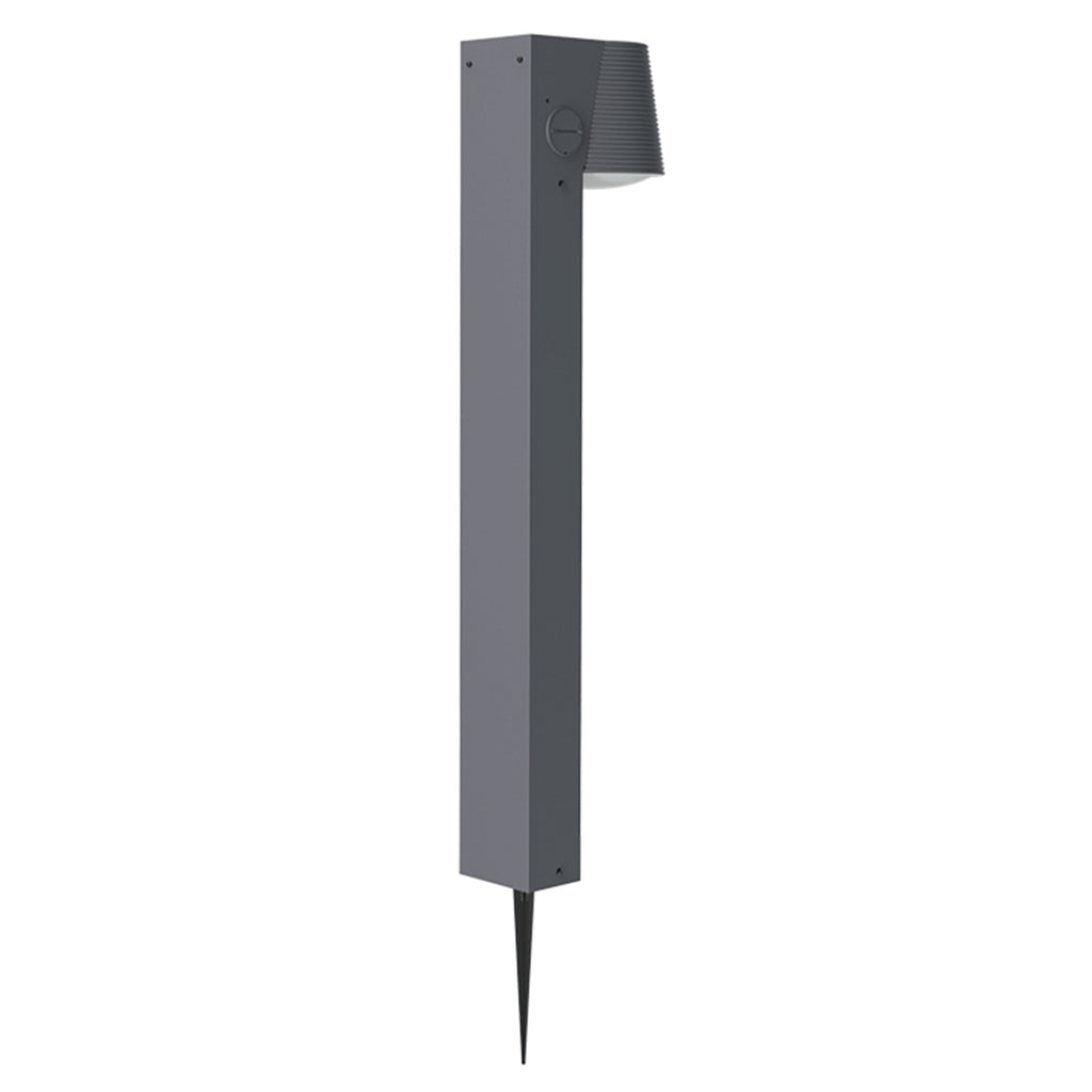 Soltek - Borne & Potelet Solaire - Acier - Noir