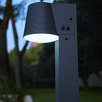 Soltek - Borne & Potelet Solaire - Acier - Noir
