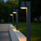 Soltek - Borne & Potelet Solaire - Acier - Noir