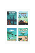 Planche De 12 Stickers - Cities