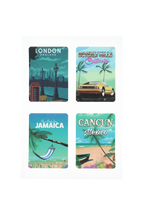Planche De 12 Stickers - Cities