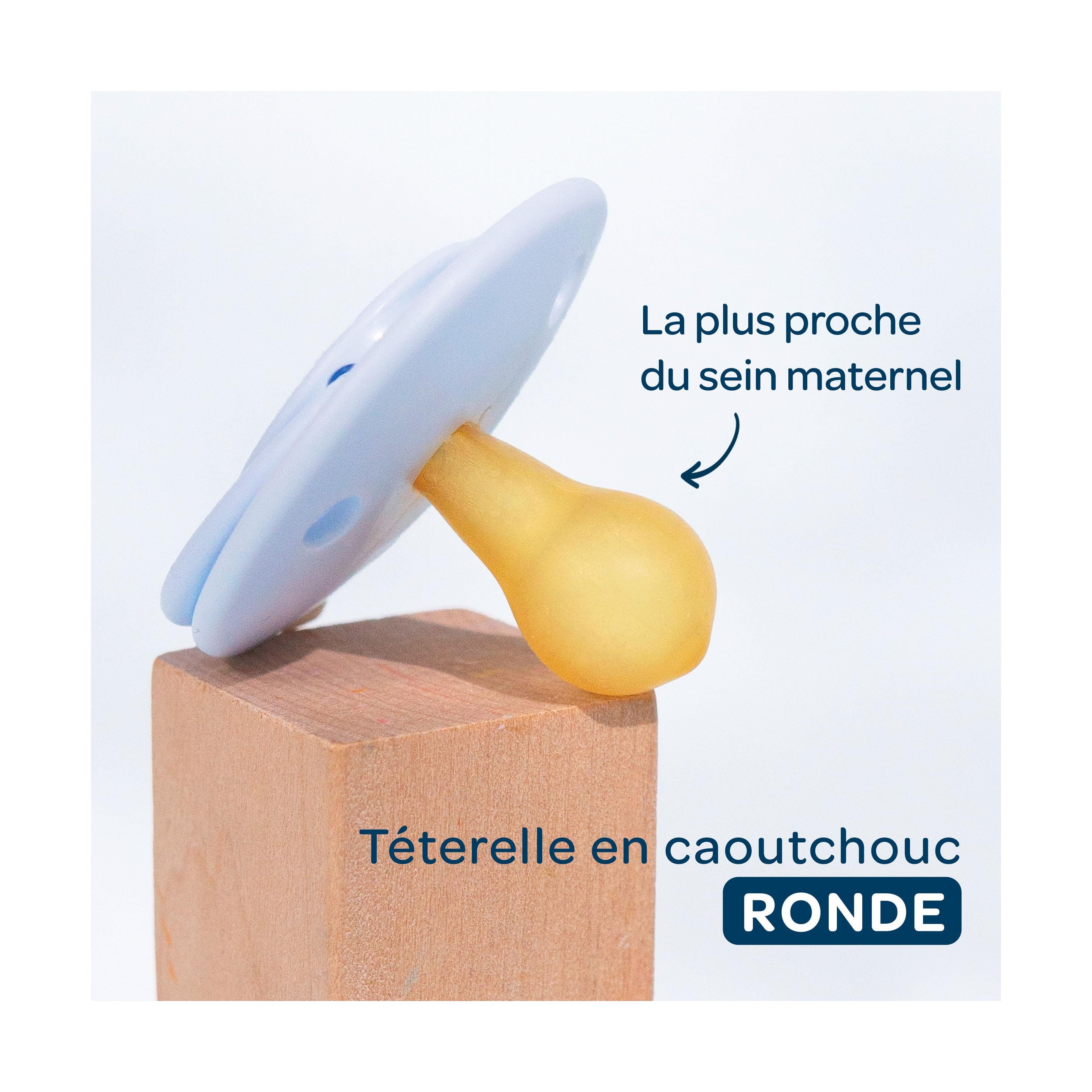 Lot De 2 Sucettes Rondes +6 Mois