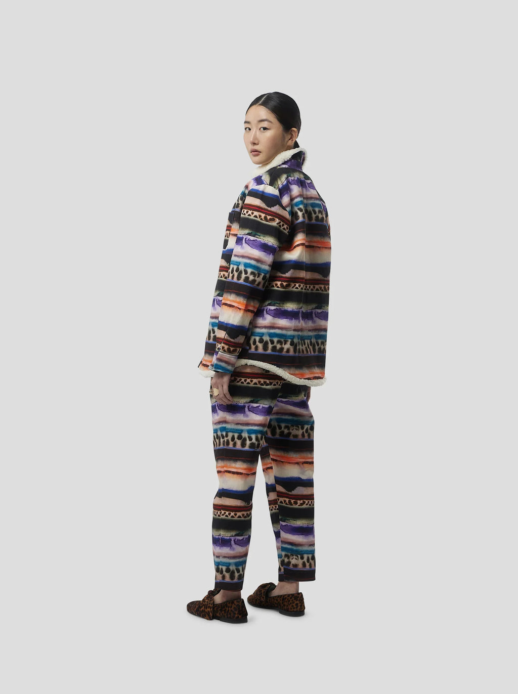 Chemise Dori Overshirt In Edgewalk Print