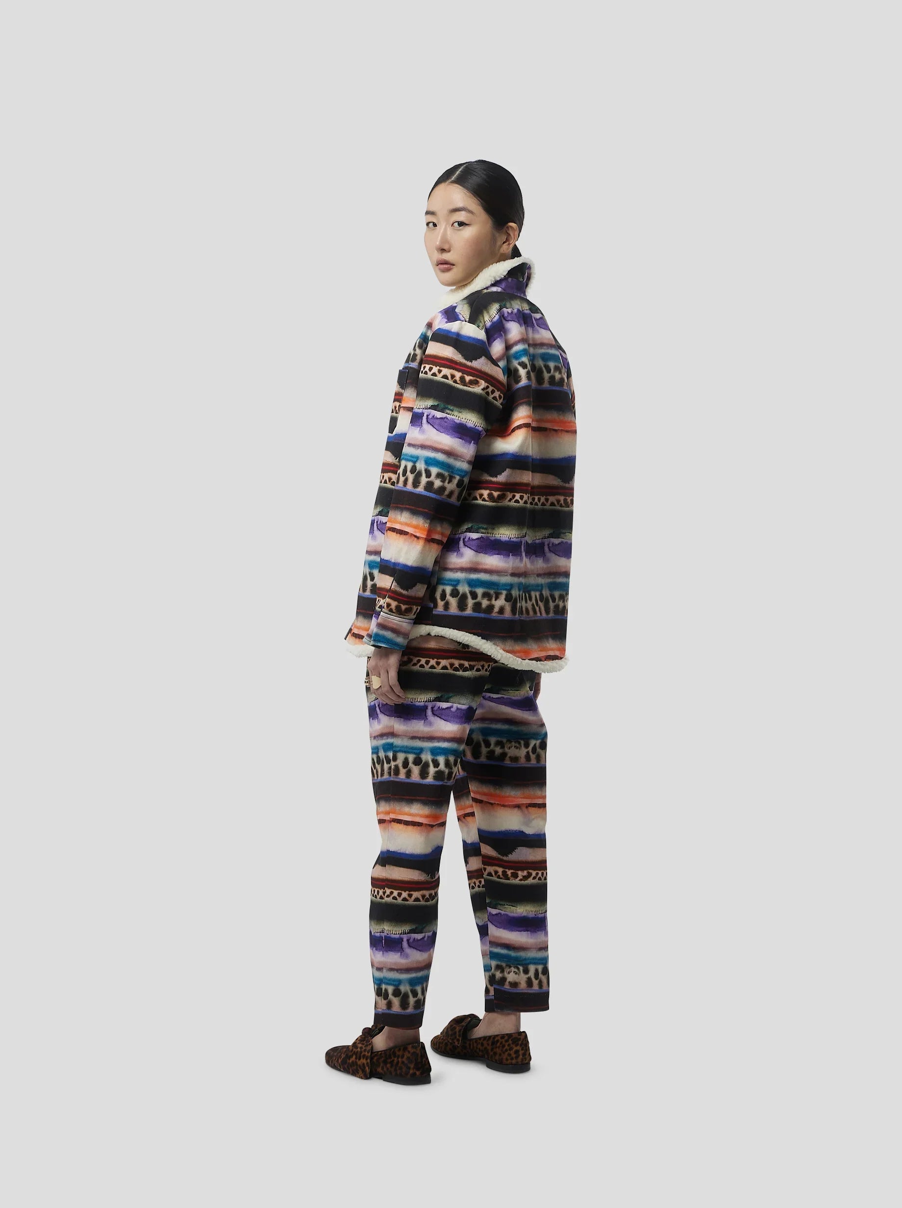 Chemise Dori Overshirt In Edgewalk Print