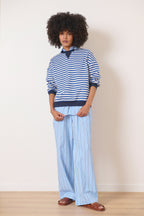 Pantalon à pinces et à taille haute collection printemps été femme avec jambes larges Garance Paris
