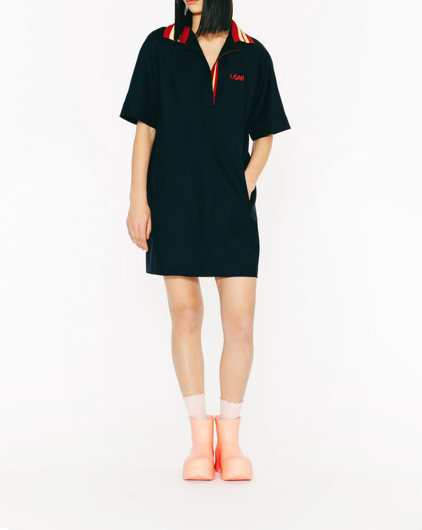 Margaux Lonnberg - Robe Swington - Bleu Marine